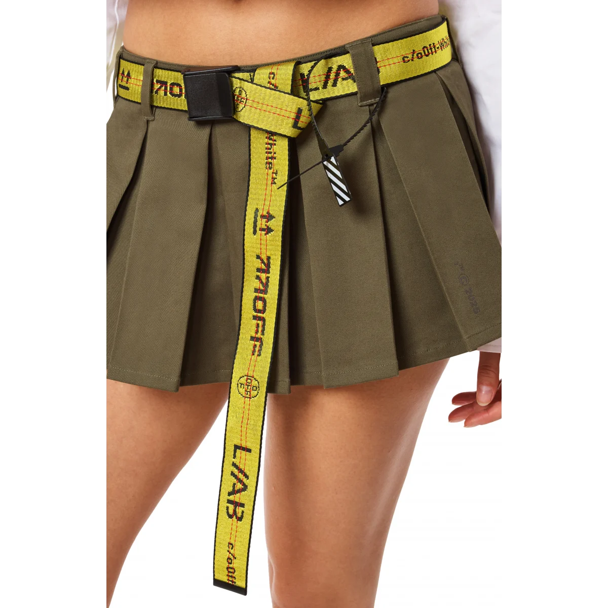 LAB Off White - Pleated Mini Skirt