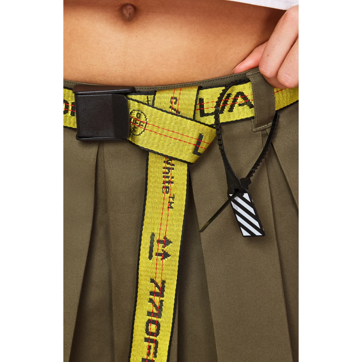 LAB Off White - Pleated Mini Skirt